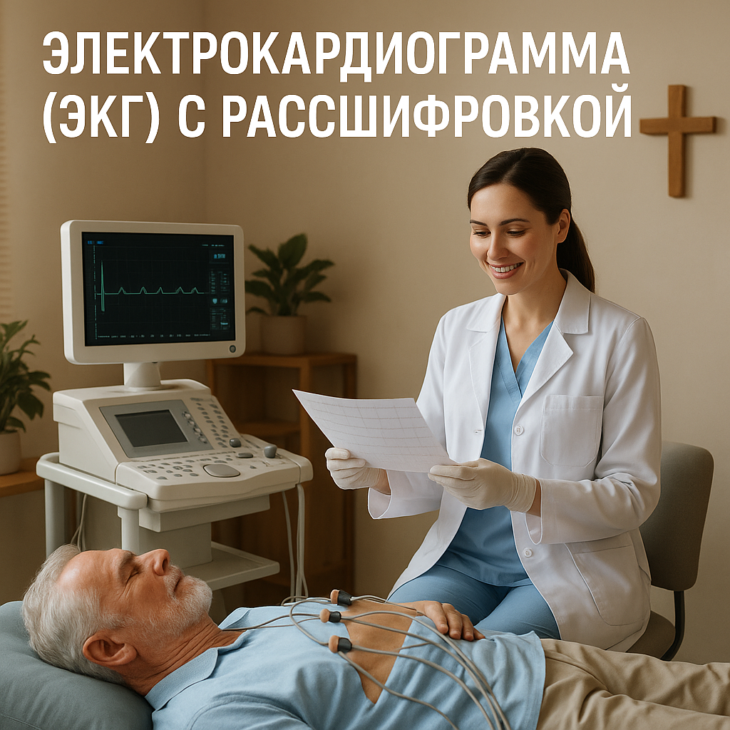 Электрокардиограмма (ЭКГ) с расшифровкой